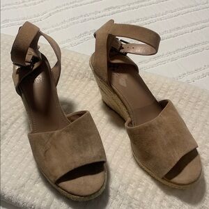 Vince Camuto Tan Wedge Sandals